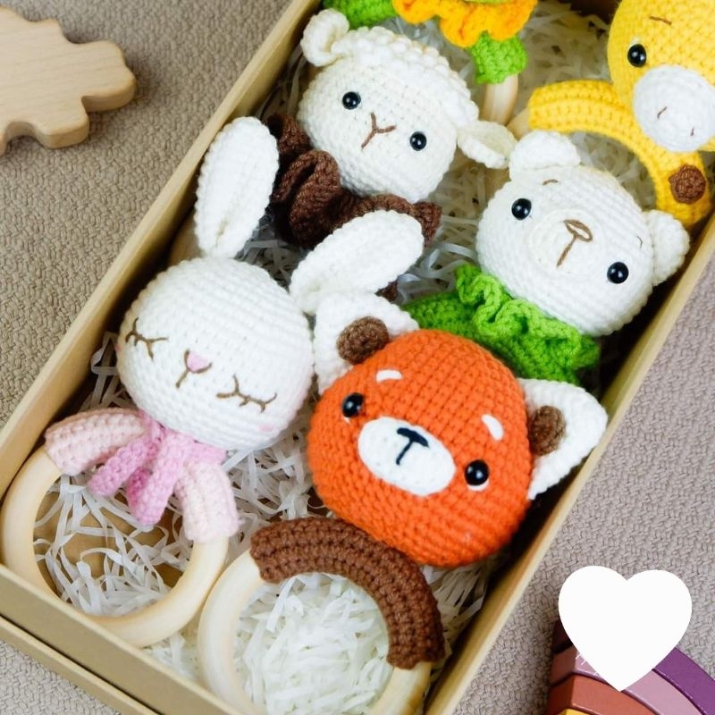 Lục lạc cho bé - lục lạc len handmade