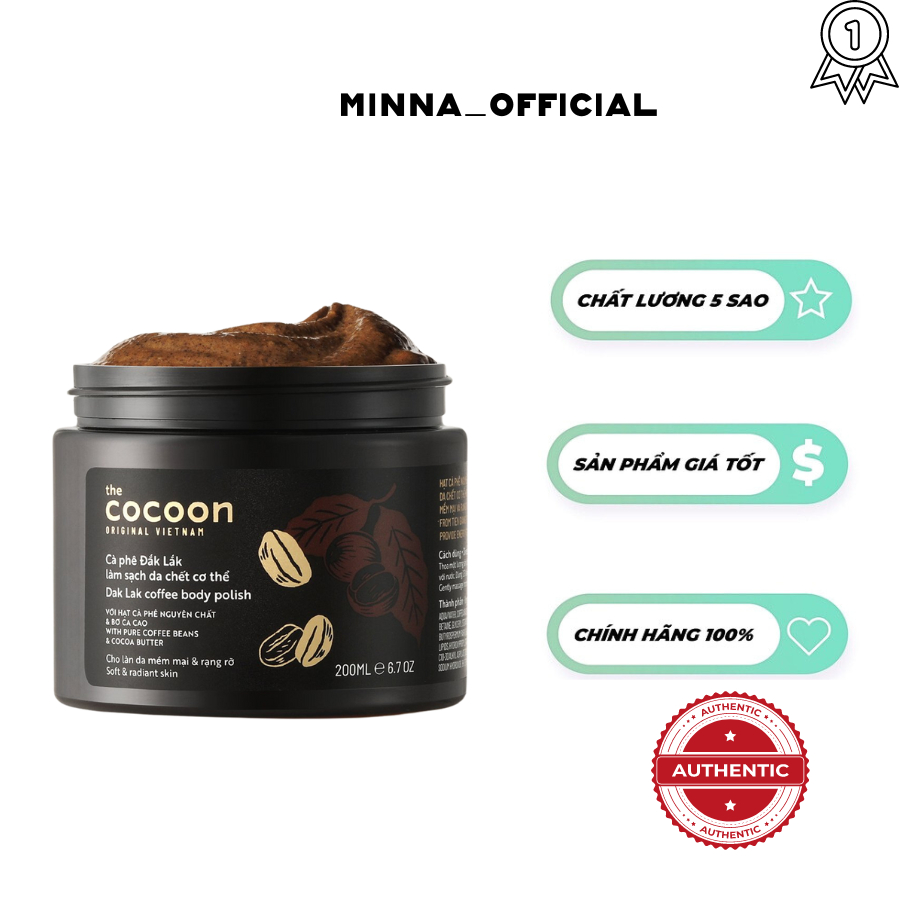 Cà Phê Đắk Lăk Tẩy Tế Bào Chết COCOON 200ml