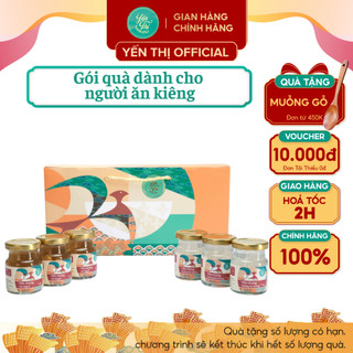 Yến Thị - Gói quà tặng dành cho người tiểu đường và ăn kiêng - Yến sào Khánh Hòa chưng sẵn - 30% yến thô