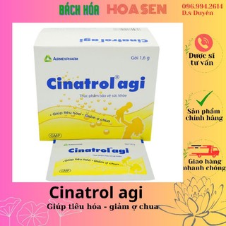 Cinatrol-agi 30 gói x 1,6g – cốm tiêu hóa