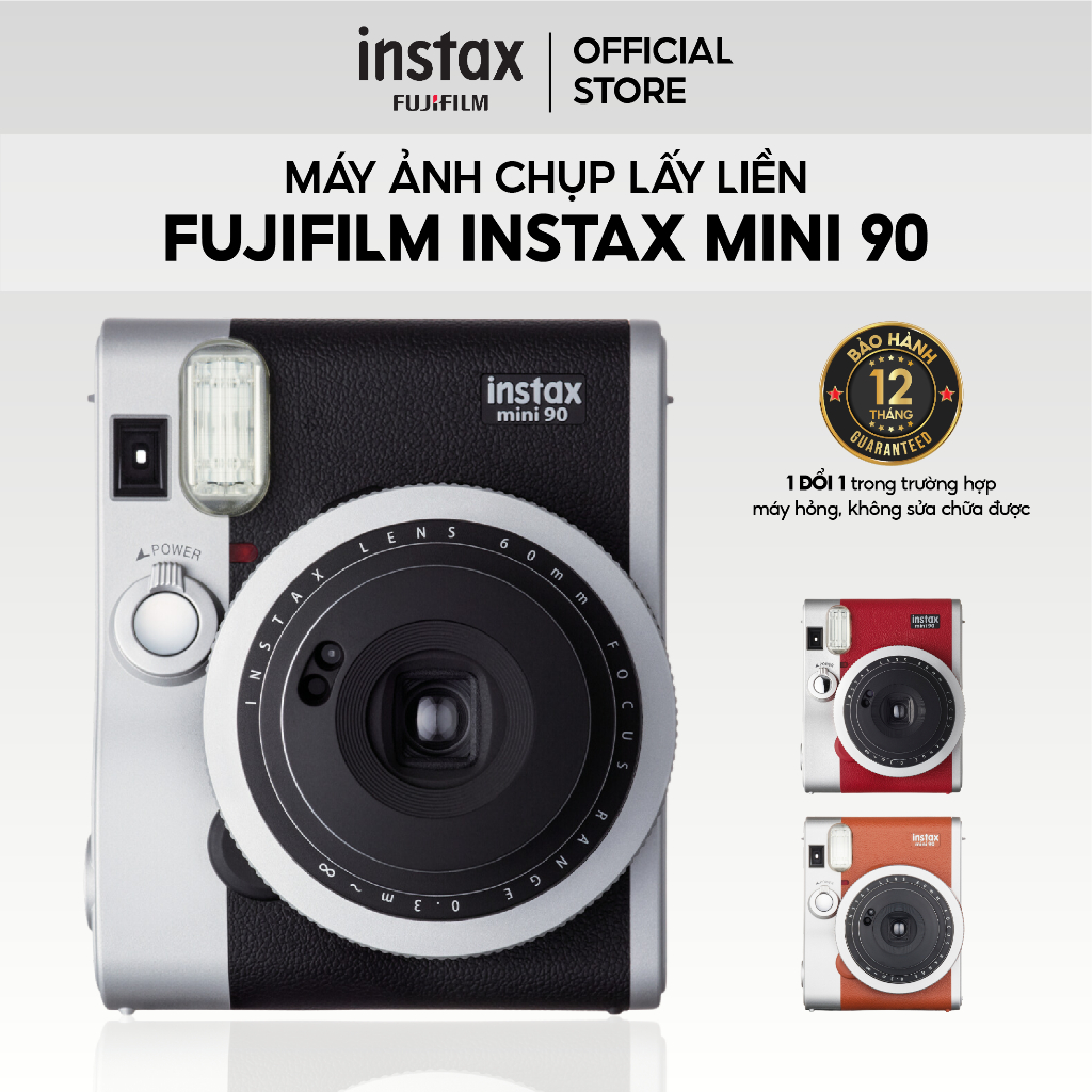 Máy Ảnh Chụp Lấy Liền Fujifilm Instax Mini 90 - Bảo Hành 12 Tháng