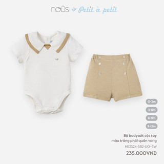 Bộ bodysuit Nous cộc tay dành cho bé từ 0-3m đến 9-12m