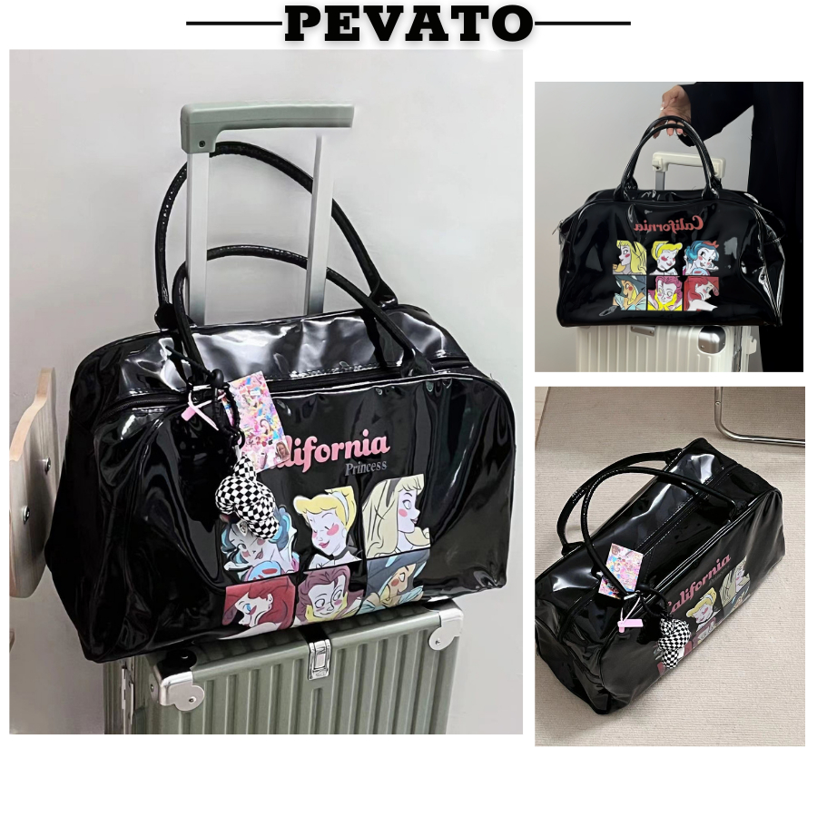 Túi Du Lịch Nữ Dễ Thương Túi Tập Gym Chất Da Chống Nước Kích Thước Lớn Đựng Quần Áo Mỹ Phẩm TDL2