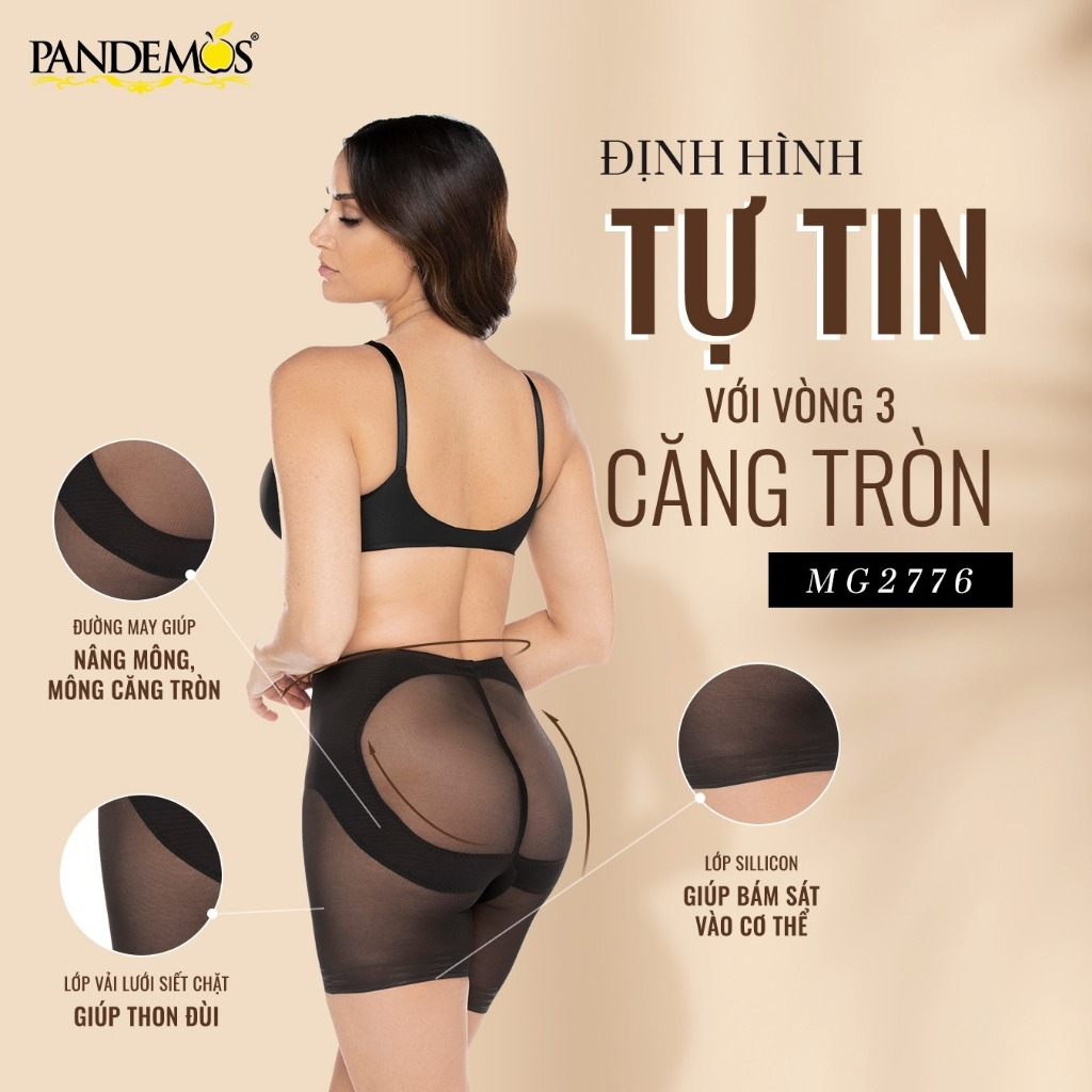 Quần gen nịt bụng định hình MIRACLESUIT Pandemos chất liệu cao cấp hỗ trợ nâng mông, thon gọn eo đùi MG2776