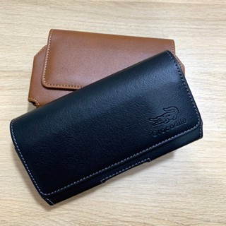 Bao da túi đeo hông thắt lưng nằm ngang 1 ngăn và 2 ngăn cho điện thoại 5inch 5.5inch 6.5inch 7inch