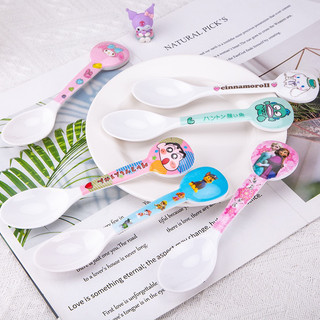 Thìa Muỗng ăn cơm múc đồ ăn Melamine hoạt hình Sanrio Kuromi Melody Cinnamoroll Kitty Pochacco Hangyodon dễ thương