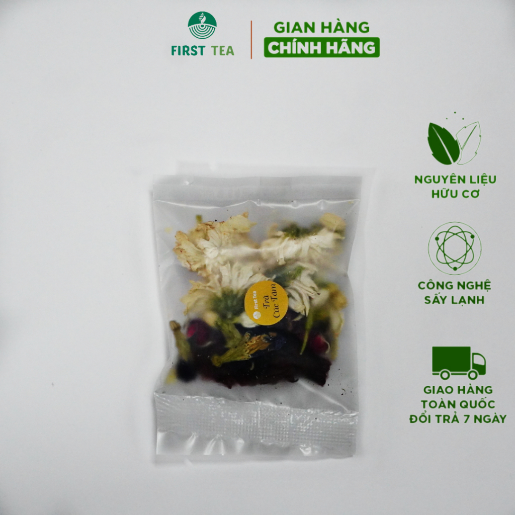 Trà Thảo Mộc Cúc Tâm First Tea ( Gói Dùng Thử )