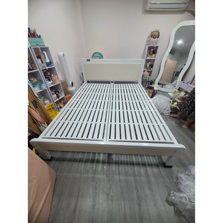 Giường sắt khung hộp 4x8 cao cấp - Bảo hành 2 năm - freeship hcm (hình thật)