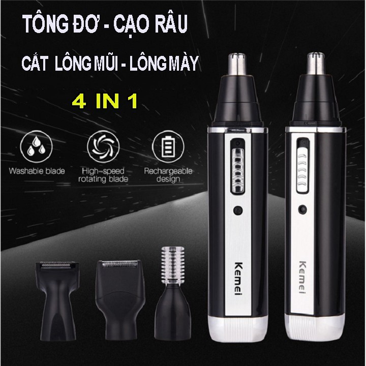 Máy cạo râu KEMEI KM-6630 , Cắt tóc ,cạo râu,tỉa lông mày ,cắt lông mũi