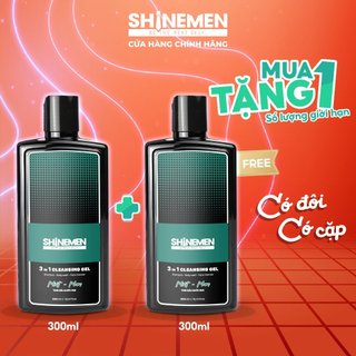  Sữa Tắm Gội và Rửa mặt 3 in 1 cho nam SHINEMEN Hương nước hoa Mint-Man bổ sung Collagen và ProVitamin B5