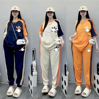 [X] Bộ Đồ Das Phối Màu 3 Sọc Tay Áo Chất Cotton Logo Thêu Quần Dài Dáng Unisex Phong Cách Hàn Quốc Cao Cấp Hot Trend...