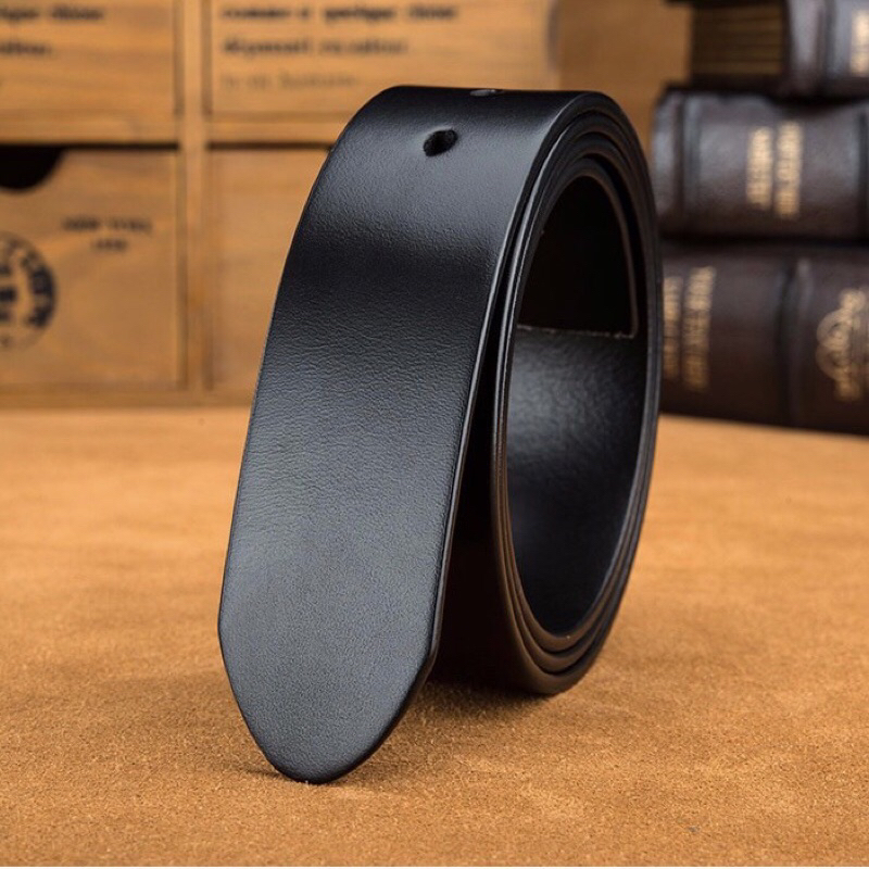 Thắt Lưng Dây Nịt Nam Cao Dây Da Thay Thế không Mặt Dùng cho Mặt khoá tăng bản 3.4cm bảo hành 24Tháng