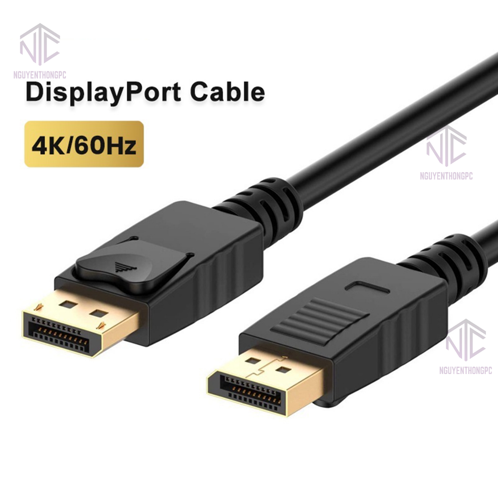 Dây cáp Displayport 1.2 chất lượng 2K@144hz 4K@60hz dây dài 1.8 mét cho pc, laptop