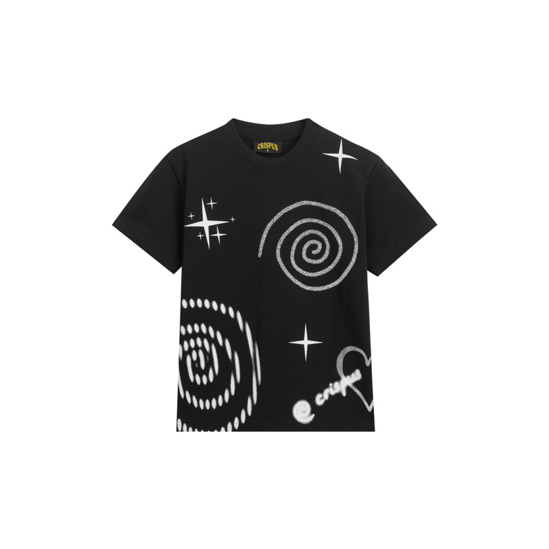 ÁO BABYTEE /SPIRAL ĐEN