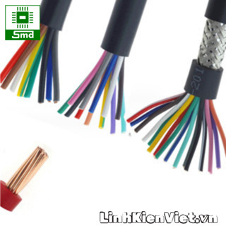  Dây điện đen tròn 0.2 0.3M 0.5M 2 3 4 5 8 10 lõi 0.3MM Chất liệu dây Đồng 100% dây điện loại tốt có bọc chống nhiễu AWG 