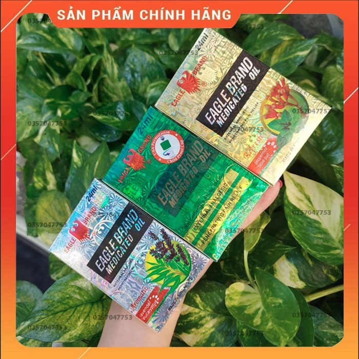 01 chai Dầu gió, trắng ,xanh , vàng ,con ó 2 nắp