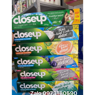 Kem đánh răng closeup 230gr các vị