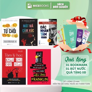Sách kỹ năng giao tiếp: nghệ thuật từ chối, đắc nhân tâm, mật mã cảm xúc,tâm lý học khắc chế cơn giận, hiệu ứng franklin