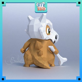 Mô hình giấy Anime Game Pokemon Cubone Polygon