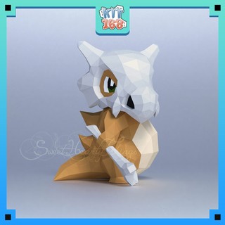 Mô hình giấy Anime Game Pokemon Cubone Polygon
