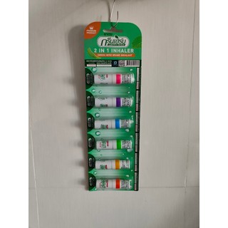 1 vỉ 6 ống hít thông mũi 2 đầu green herb thái lan