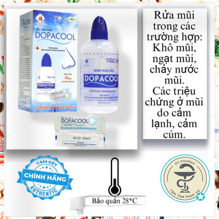 Bộ rửa mũi DOPACOOL hộp 10 gói + 1 bình 250ml