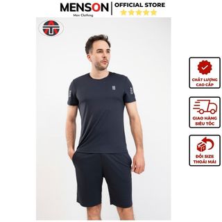 Bộ thể thao nam cao cấp thun lạnh chất mát phom slim fit Hàng Hiệu Menson MM630 Đồ bộ nam mùa hè thoáng mát 2024