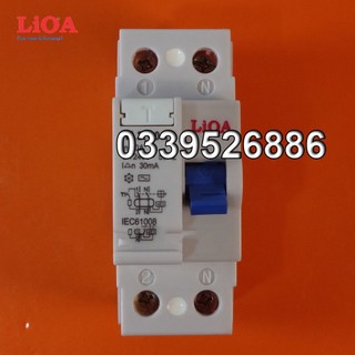 Cầu dao chống dòng rò LiOA loại 2 cực dòng rò 30mA