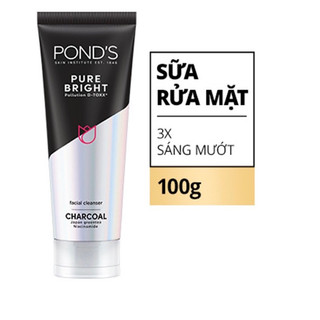 Sữa rửa mặt Ponds Pure White sáng mịn tinh khiết 100g
