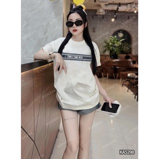 Áo Thun Nữ siêu cấp Form chuẩn Kenzia Lady- Áo Phông Cổ Tròn Tay Ngắn  Basic Cotton 100%  - KA5298