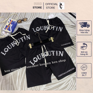  Quần Short Nam Nỉ Chân Cua Dập Chữ Kim Tuyến Bạc Cạp Chun Dành Cho Anh Em Boy Phố Đi Chơi Đi Du Lịch Hot Trend 2024 