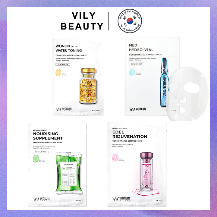 MẶT NẠ GIẤY WONJIN EFFECT CONCENTRATED ESSENCE MASK 30G