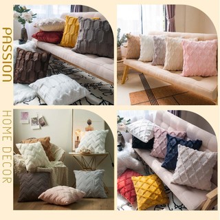 Vỏ Gối Tựa Lưng Trang Trí Sofa Lông Nhung Dệt Nổi Phong Cách Bắc Âu Sang Trọng Passion