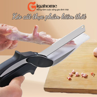 Kéo thông minh cắt thực phẩm, rau củ, thịt đa năng kiêm thớt 3in1 có thể tháo gigahomevn 2544