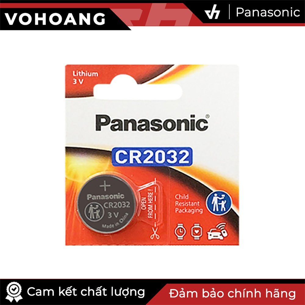 1 viên Pin Panasonic CR2032 Lithium 3V / DL2032 / ECR2032 / GPCR2032