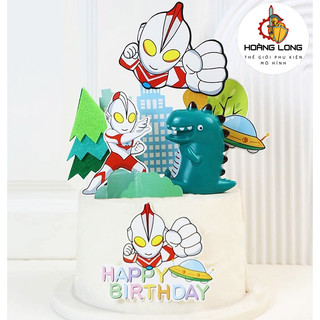 Mẫu Siêu Nhân Ultraman - Que Giấy trang trí Bánh kem, Topper trang trí Bánh Sinh nhật, Sự Kiện (phụ kiện Hoàng Long)