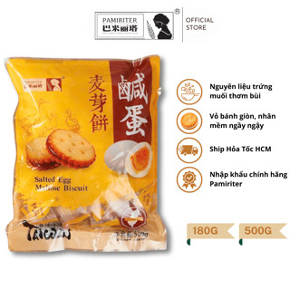 Bánh Quy Trứng Muối Pamiriter Đài Loan Bịch 500g Và 180g