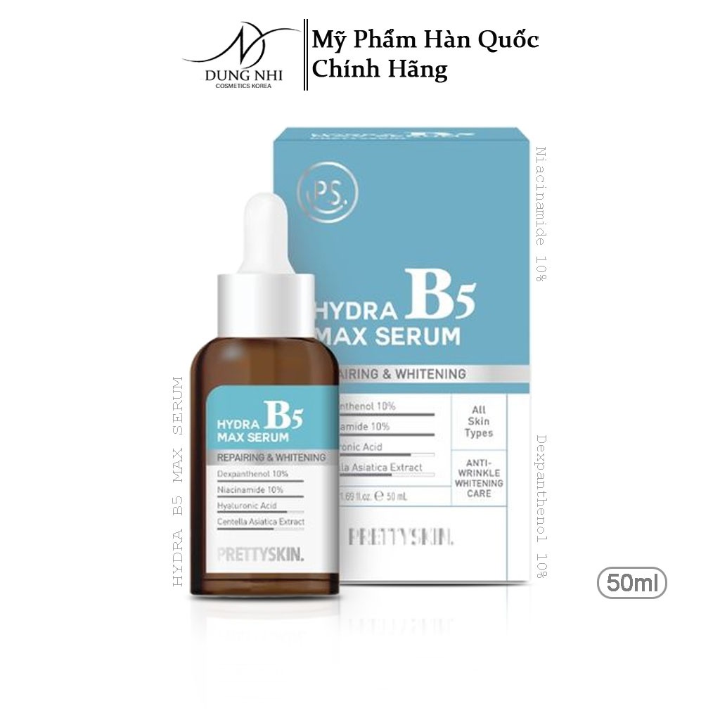 Tinh Chất Prettyskin Hydra Max Serum B5 Phục Hồi, Dưỡng Trắng Da 50ml