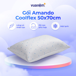 Gối lông vũ nhân tạo cao cấp tùy chỉnh độ cao Amando Coolflex