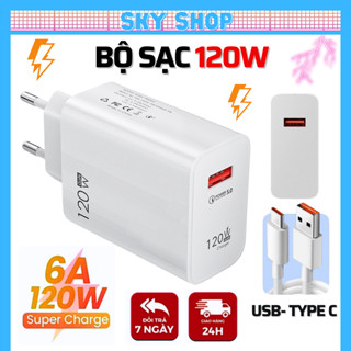 Bộ sạc type C 120W Xiaomi, Củ sạc nhanh và Cáp sạc USB to Type C - SHOP SKY [BỘ SẠC XIAOMI 120W]
