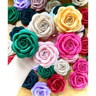 Cài áo hoa trà handmade cao cấp nhiều màu sang  chảnh ( size 10cm ) có kim cài