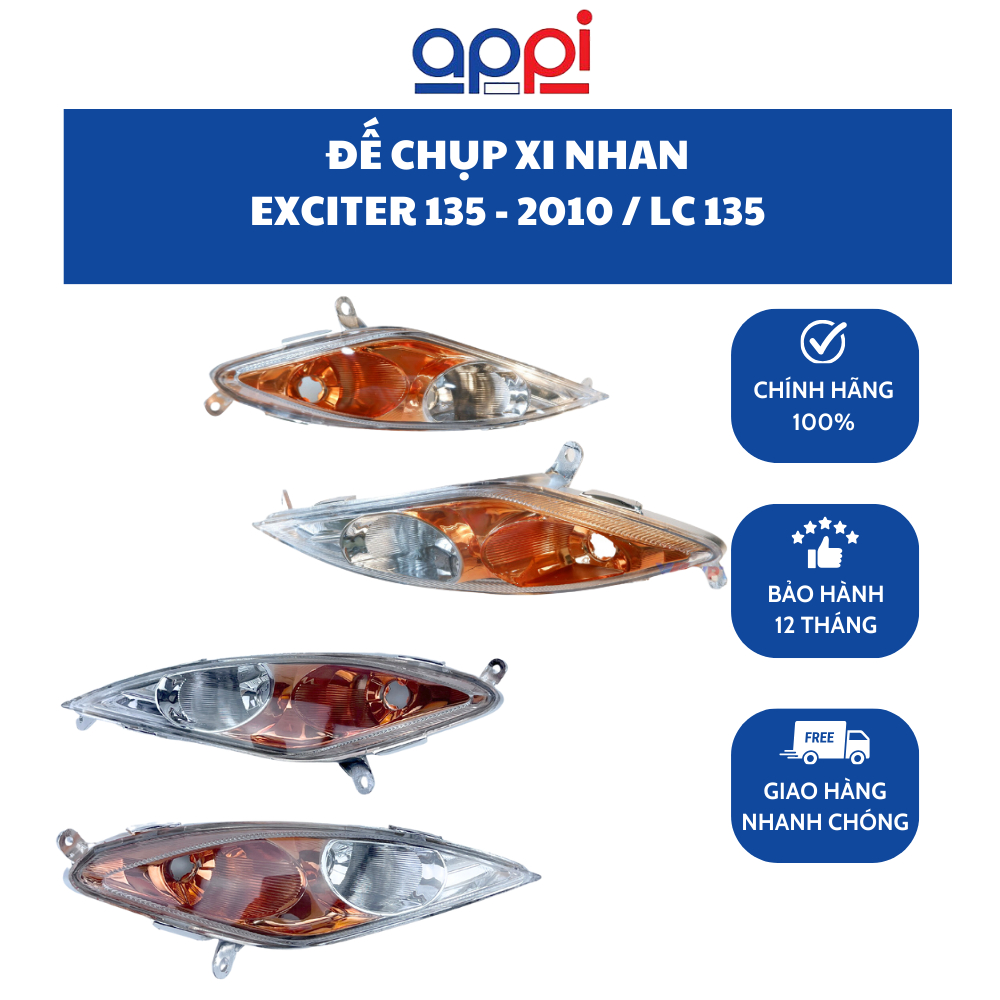 Đế chụp xi nhan trước Yamaha EX135 - 2010 chính hãng Appi