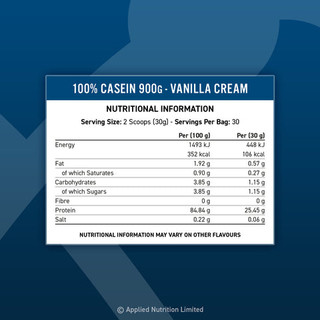 Casein Applied Nutrition 900g chính hãng