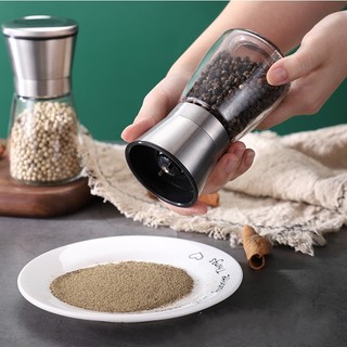 Cối Xay Tiêu, Lọ Xay Hạt Tiêu Cầm Tay Siêu Nhanh Bằng Thủy Tinh Tiện Lợi