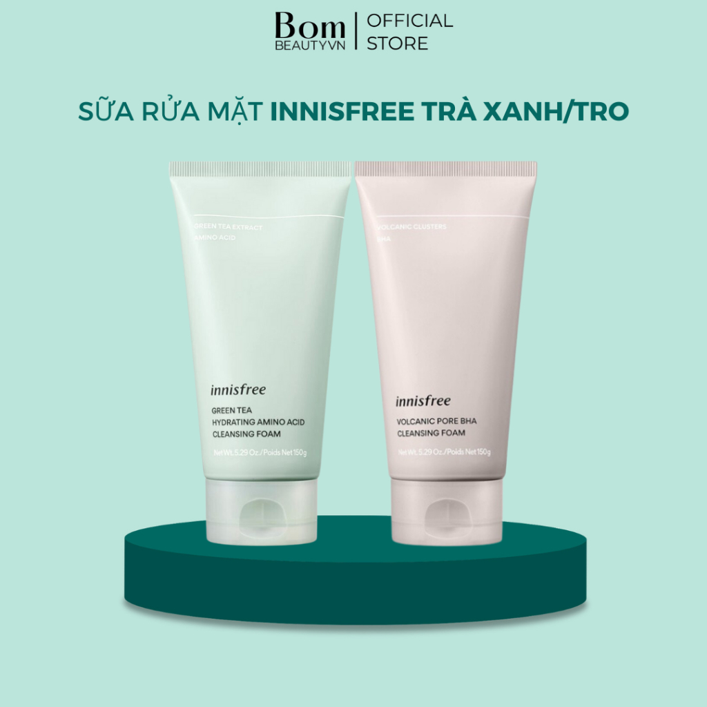 Sữa Rửa Mặt Chiết Xuất Từ Trà Xanh và Tro Núi Lửa INNISFREE Foam Cleanser 150ML Mẫu Mới Nhất ( 01/2026)