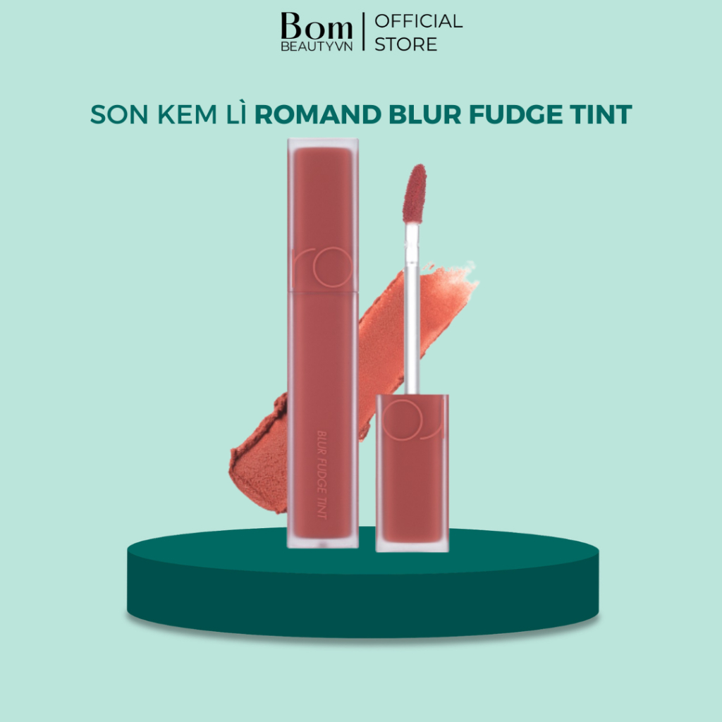 Son Kem Lì, Lên Màu Chuẩn, Mịn Môi Romand Blur Fudge Tint 5g(04/2026)-Son Tint Bóng Romand Dewyful Water Tint