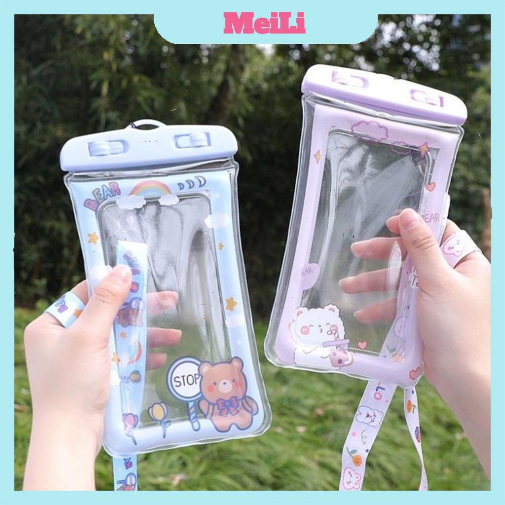 Túi đựng điện thoại có phao nổi  - Túi bọc điện thoại chống nước dùng khi đi mưa đi bơi du lịch(tuyển sỉ)