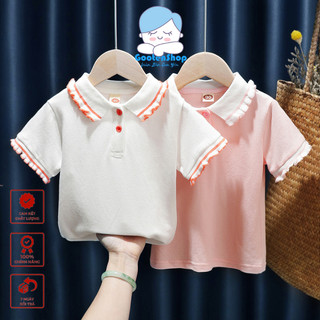 Áo Polo cho bé gái chất vải cotton cá sấu cao cấp thoáng mát, mềm mịn mặc cực xinh  ATP4