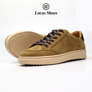 Giày nam Da Thể Thao LC2101X da bò sáp tăng 4 cm Lucas Shoes bảo hành 1 năm