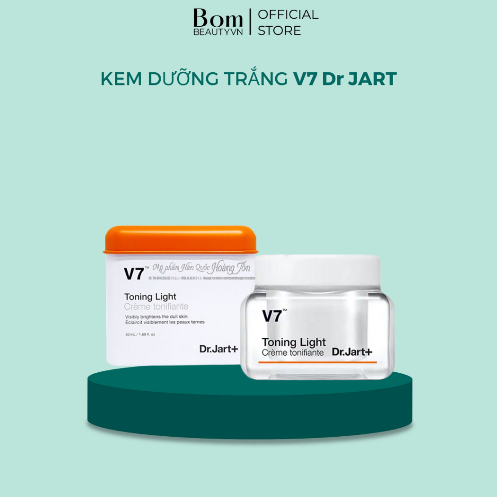 Kem Dưỡng Trắng Và Tái Tạo V7 Dr Jart - Bom Beauty VN phân phối chính hãng (03/2026)